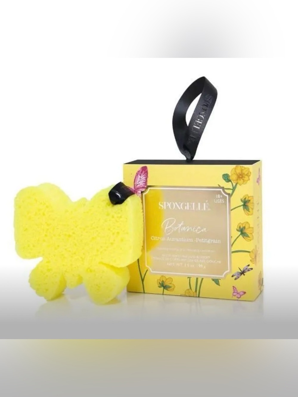 Spongelle Yellow Butterfly Petal Sponge